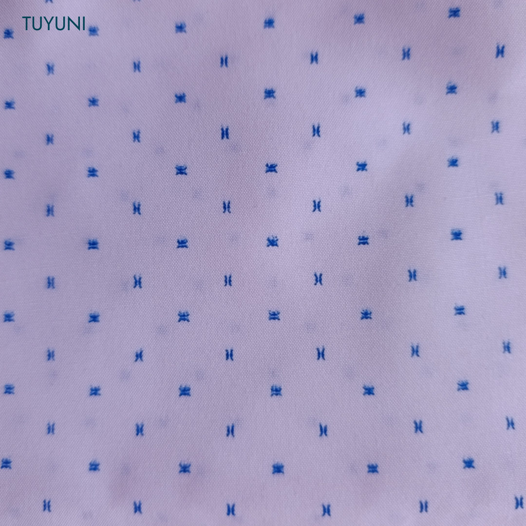 Delantal Blanco con Diseño Minimalista Azul